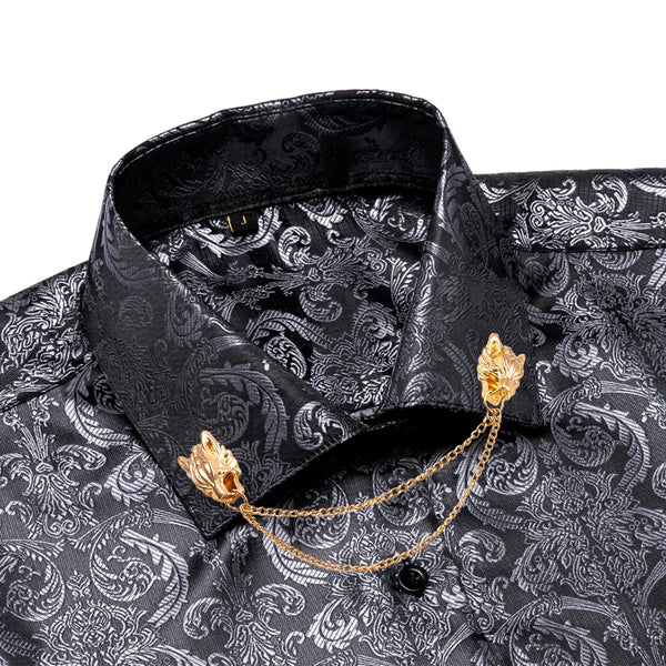 Elegantly Crafted Dark Purple Silk Shirt - Luxury Meets Comfort